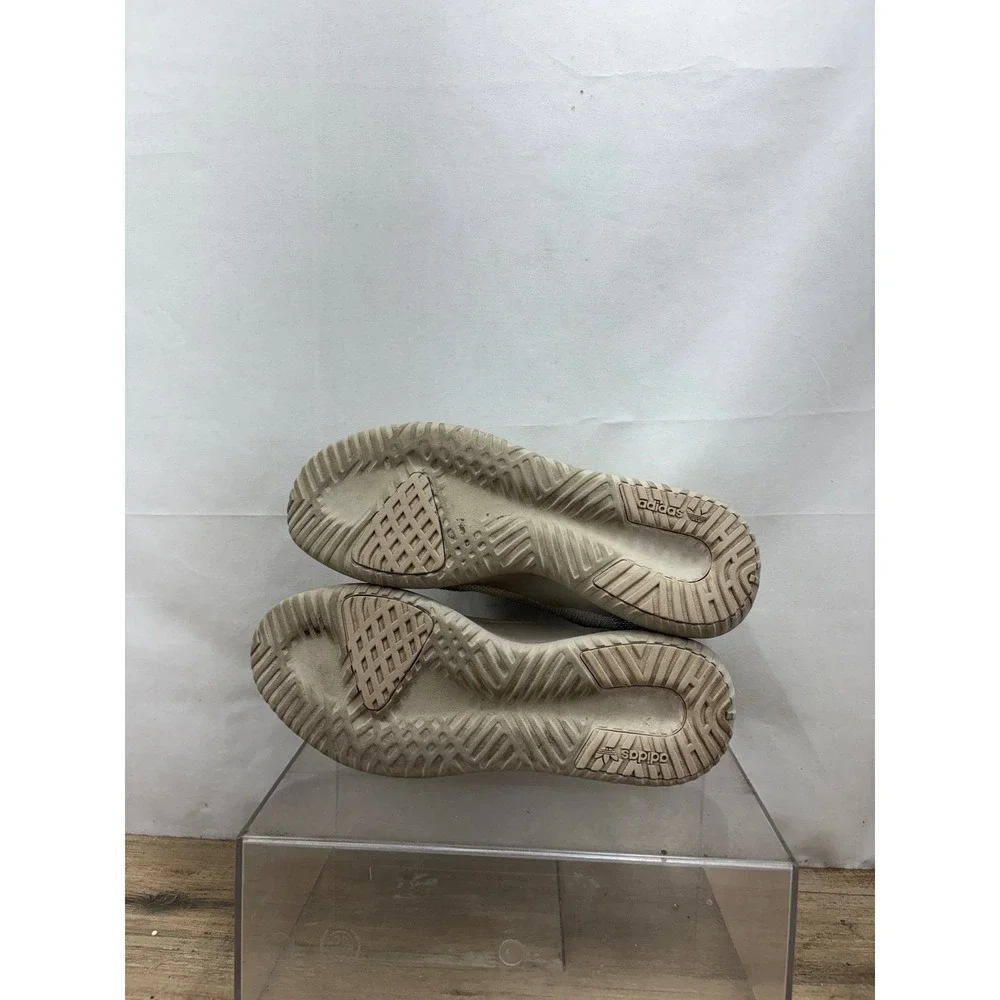 Adidas Tubular Shadow Knit Sneakers Mens Size 12 Beige Running Shoes